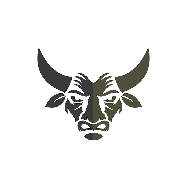 抽象的な牛ロゴ ベクトル イラスト デザイン アイコン ロゴ