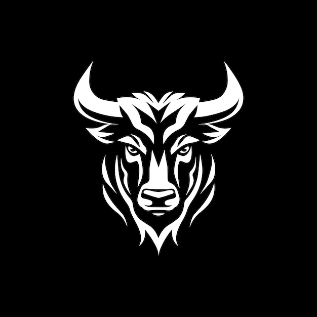 Abstract bull steak premium logo design