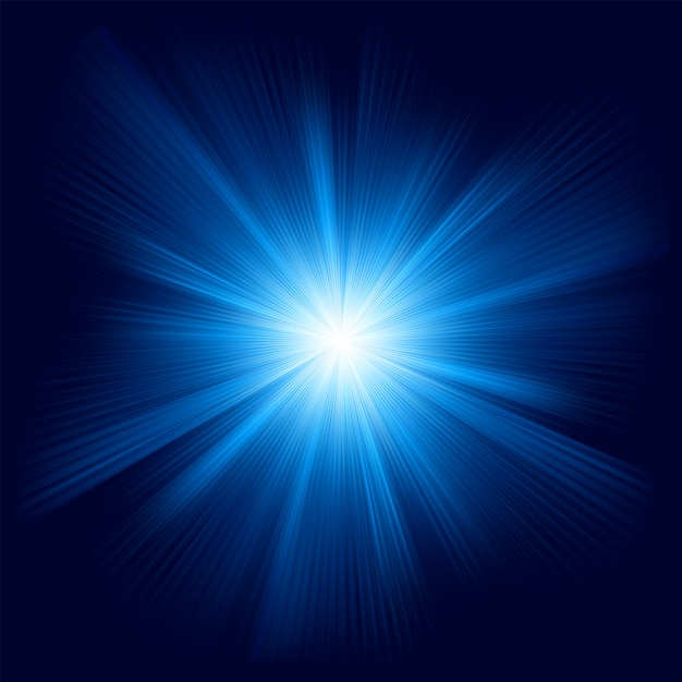 Abstract burst beam light effect