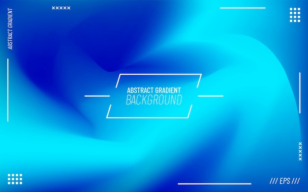 Vector abstract business background with blue gradient colorful waves