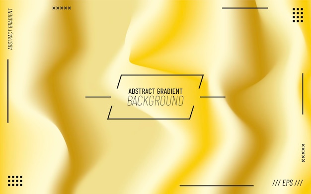 Vector abstract business background with golden gradient colorful waves