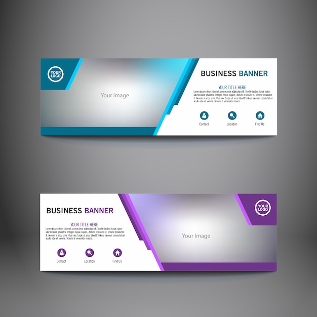 Abstract business banners