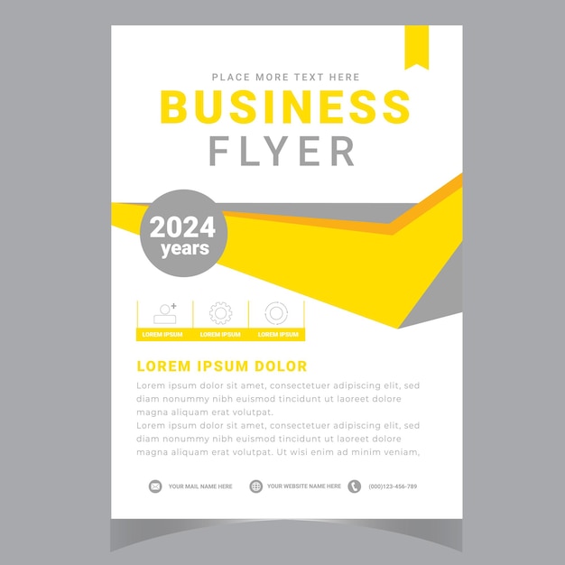 Abstract Business Brochure Template Flyer or Annual Report