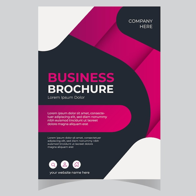 Abstract Business Brochure Template Flyer of Jaarverslag