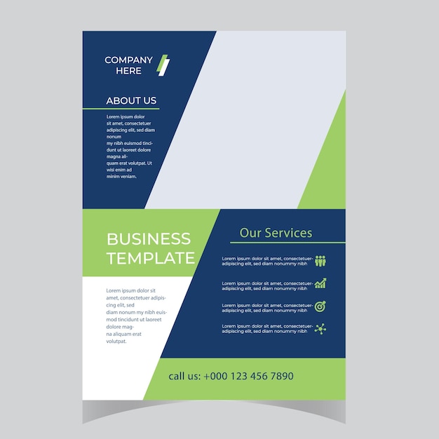 Abstract Business Brochure Template Flyer of Jaarverslag