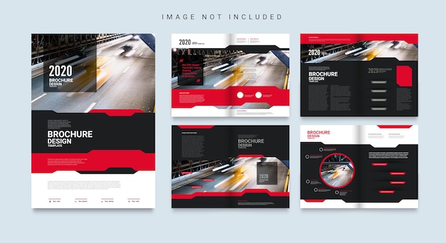 Vector abstract business brochure template