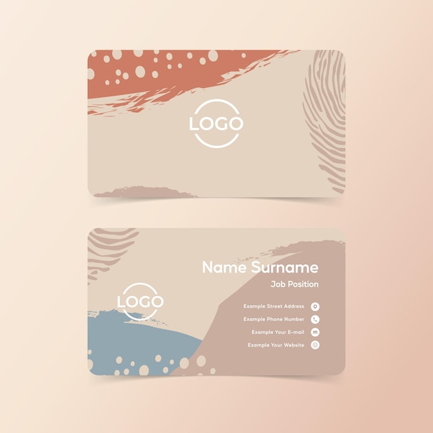 Abstract business card design template