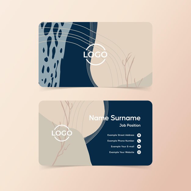 Abstract business card design template