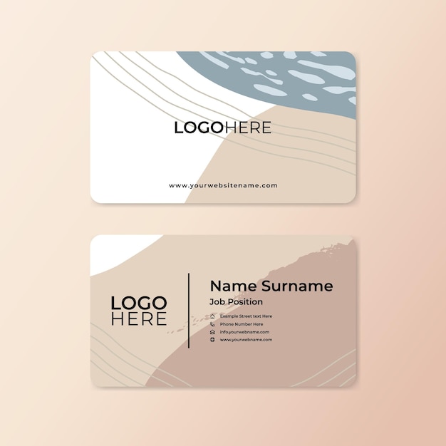 Abstract business card design template