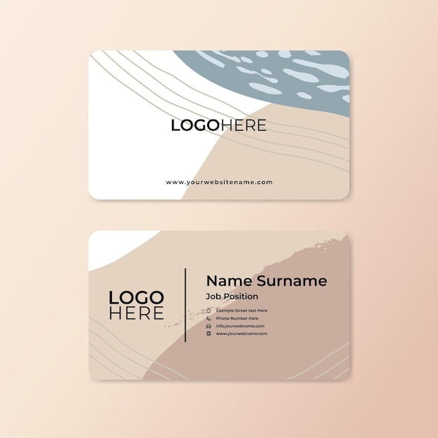 Abstract Business Card Design template