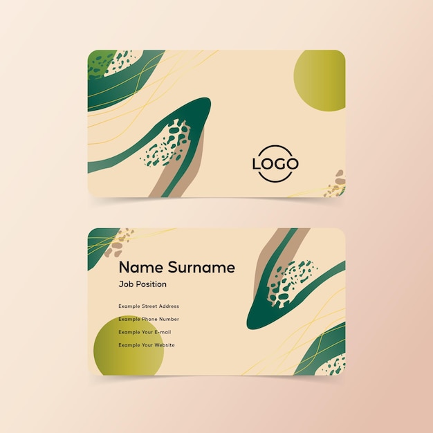 Abstract Business Card Design template