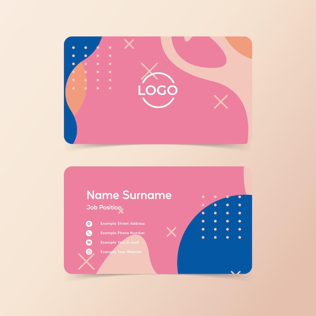 Abstract business card design template