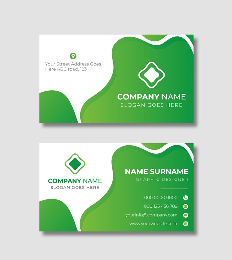 Abstract business card design template