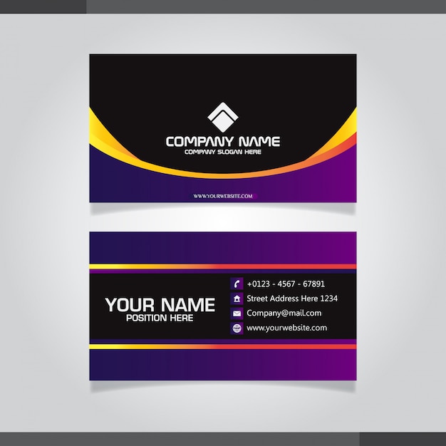 Abstract business card design template