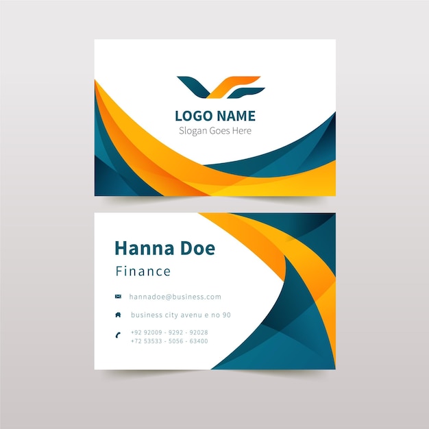 Abstract business card design