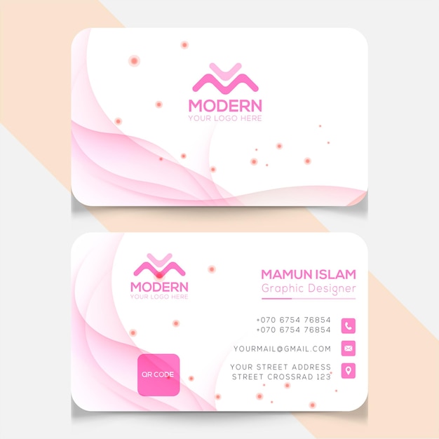 Abstract business card design