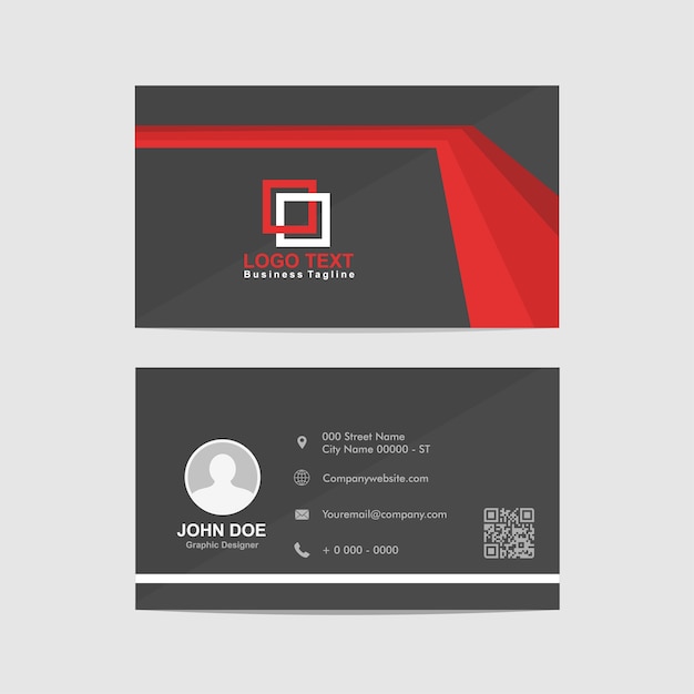 Abstract business card, identity card template