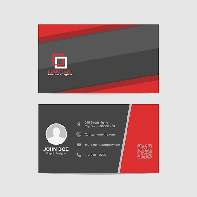 Abstract business card, identity card template