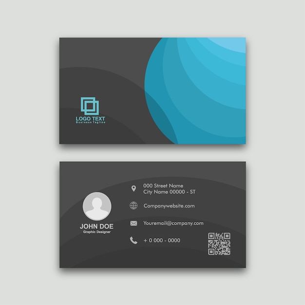 Вектор Абстрактная визитная карточка, шаблон удостоверения личности