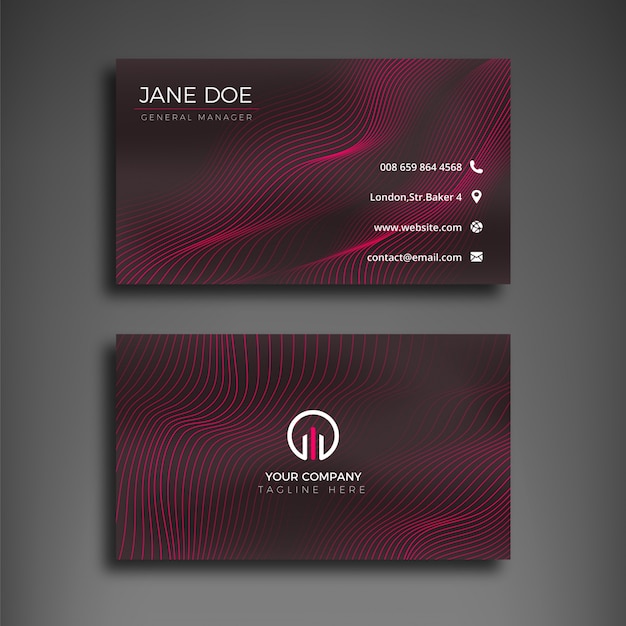 Abstract business card tempalte