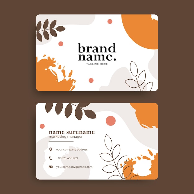 Abstract Business Card Template