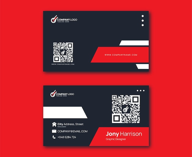 Abstract business card template