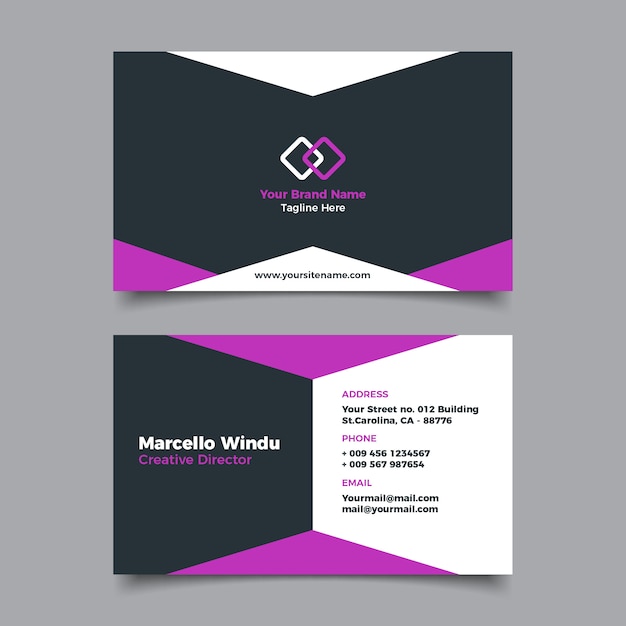 Abstract business card template