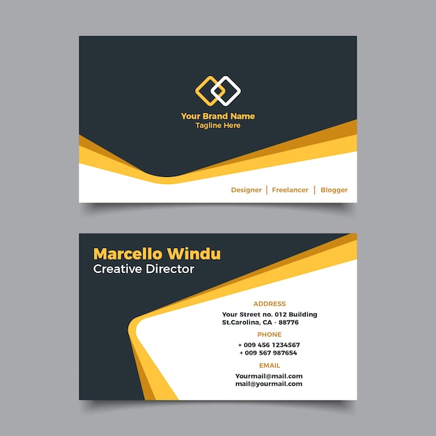 Abstract Business Card Template