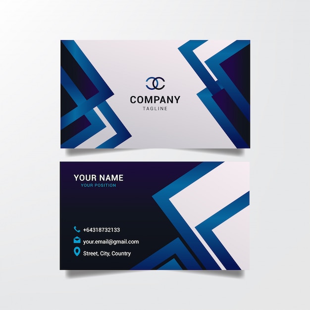 Abstract business card  template