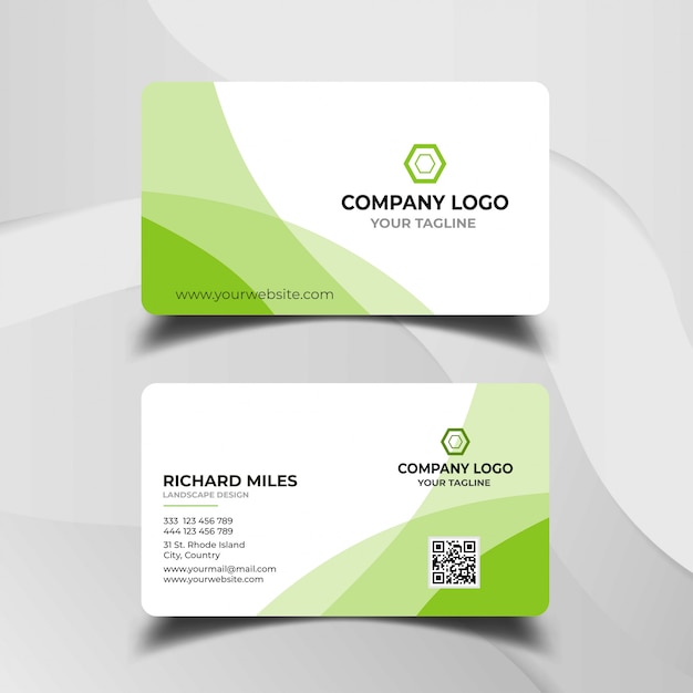 Abstract business card template