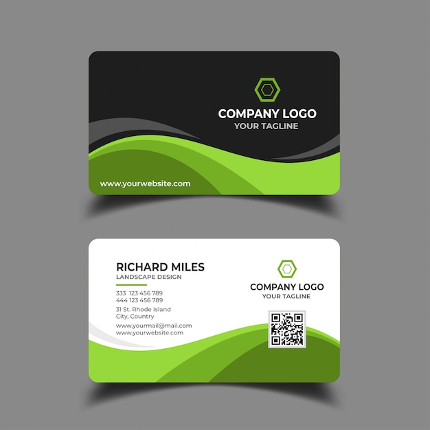 Abstract business card template