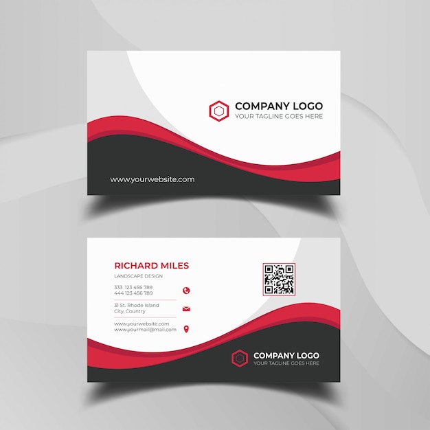 Abstract business card template