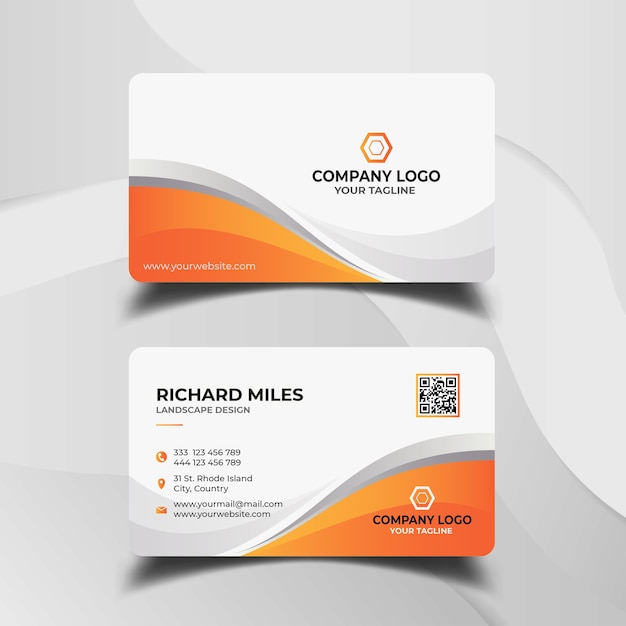 Abstract business card template