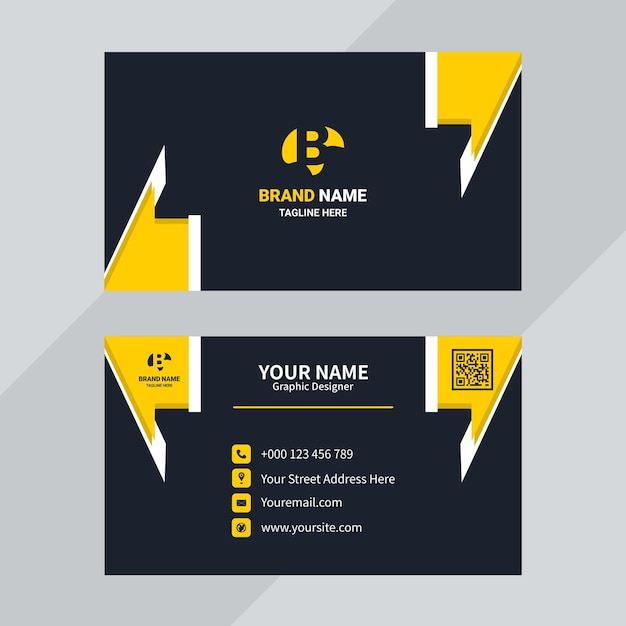 Vector abstract business card template