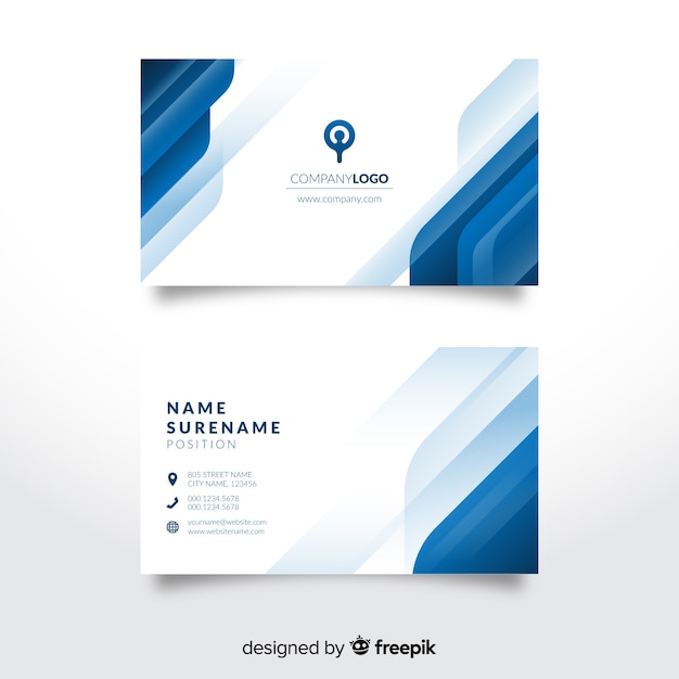 Abstract business card template