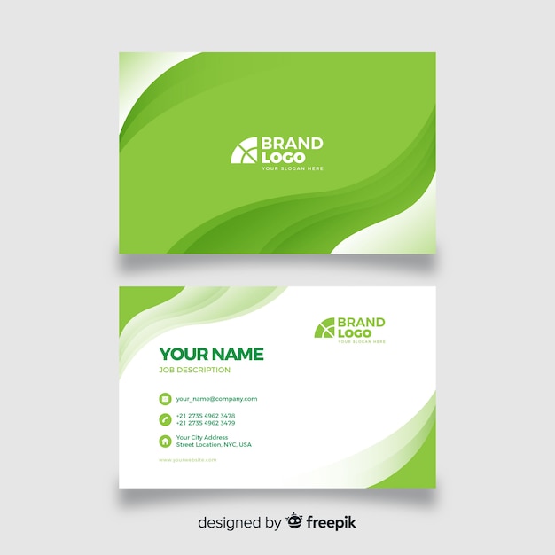 Abstract business card template