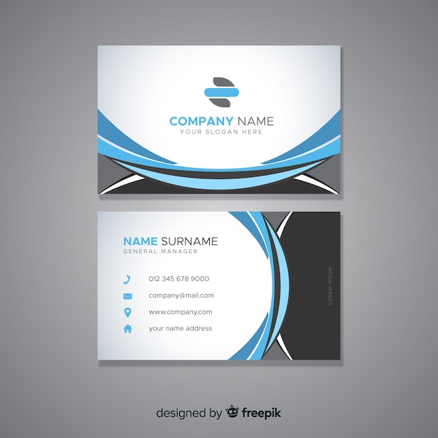abstract business card template
