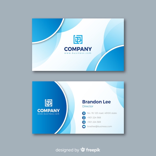 Abstract business card template