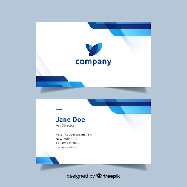 abstract business card template