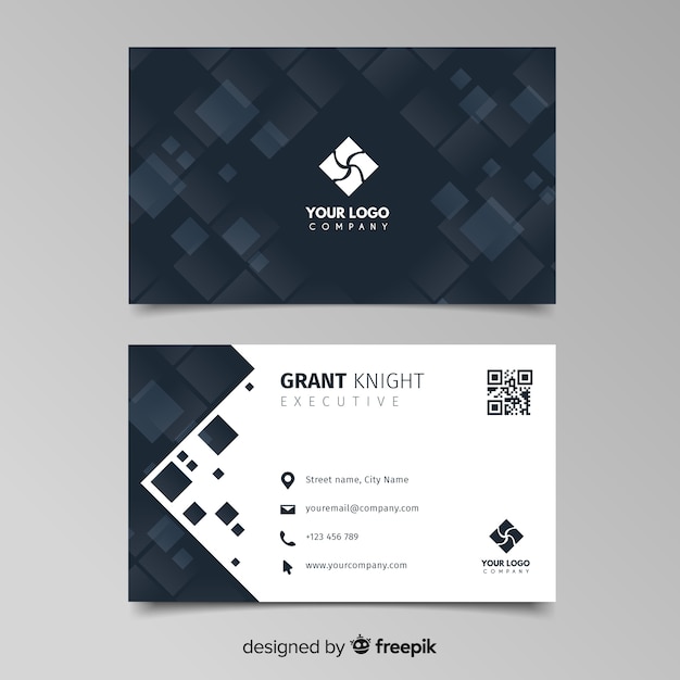 Abstract business card template