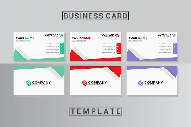 abstract business card template