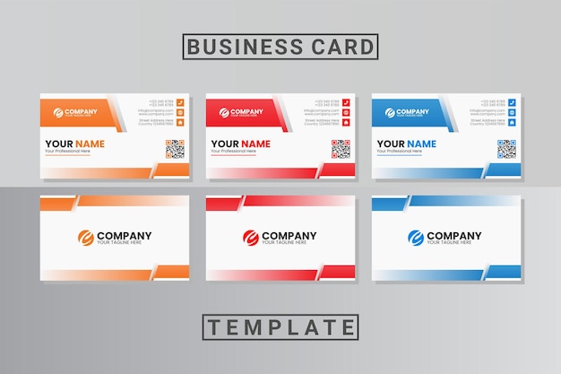 Abstract business card template