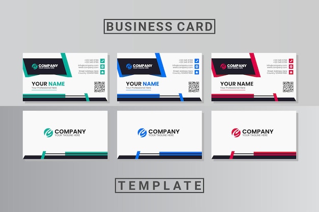 Abstract business card template