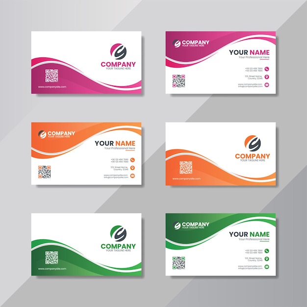 Abstract business card template