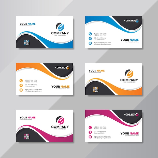 Abstract business card template