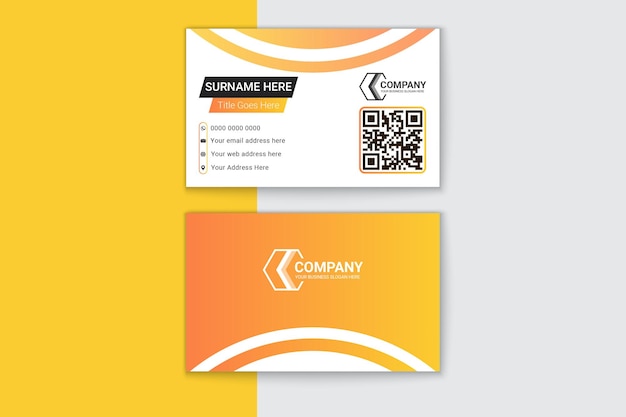 Abstract business card template