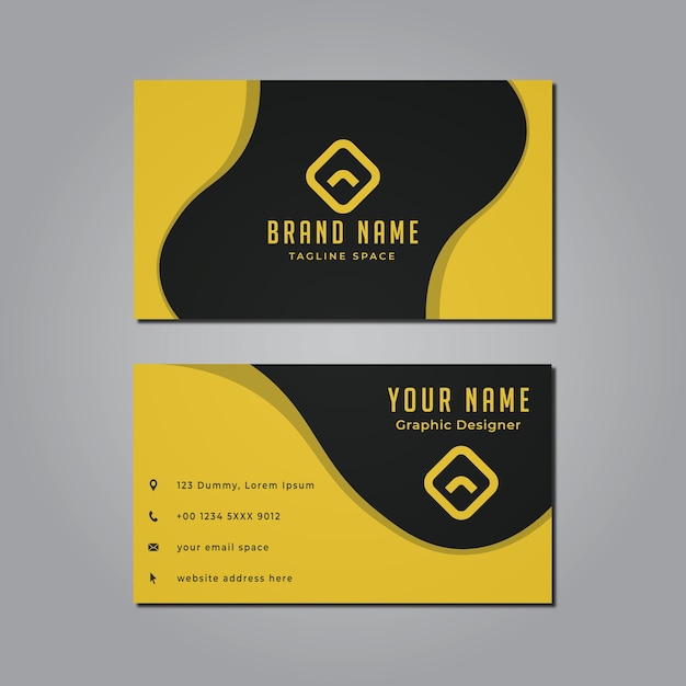 Vector abstract business card template