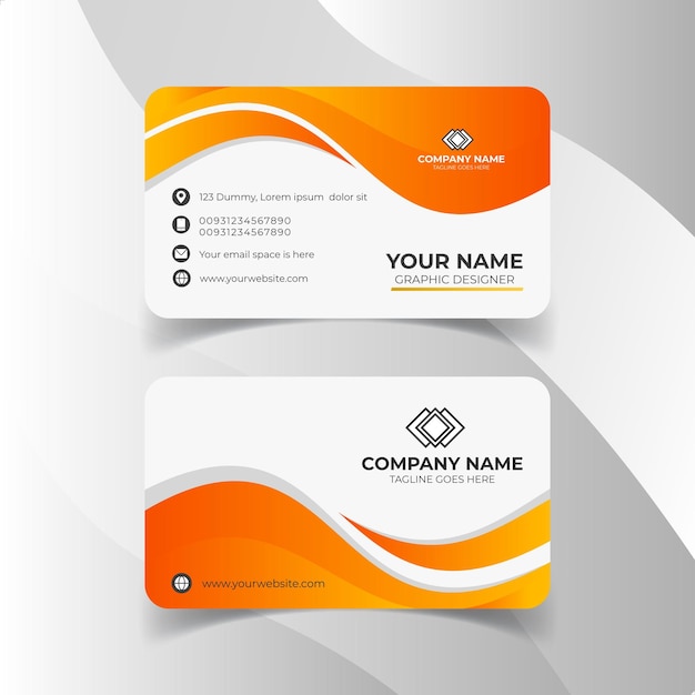 Abstract business card template