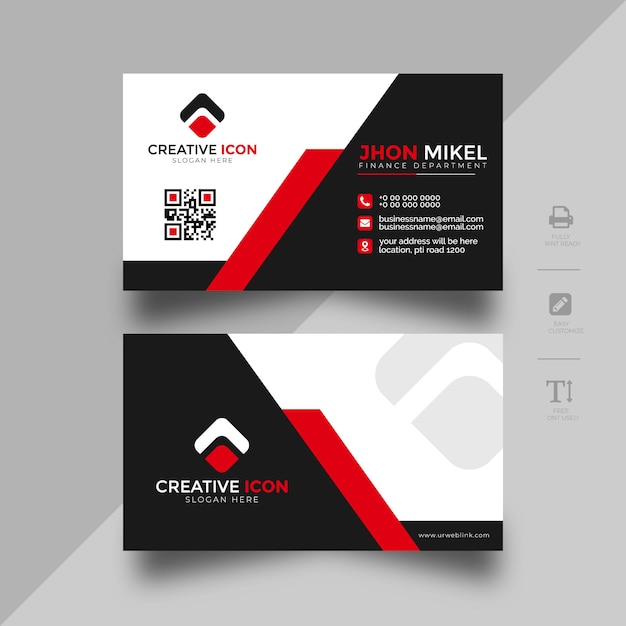 Abstract Business Card Template 