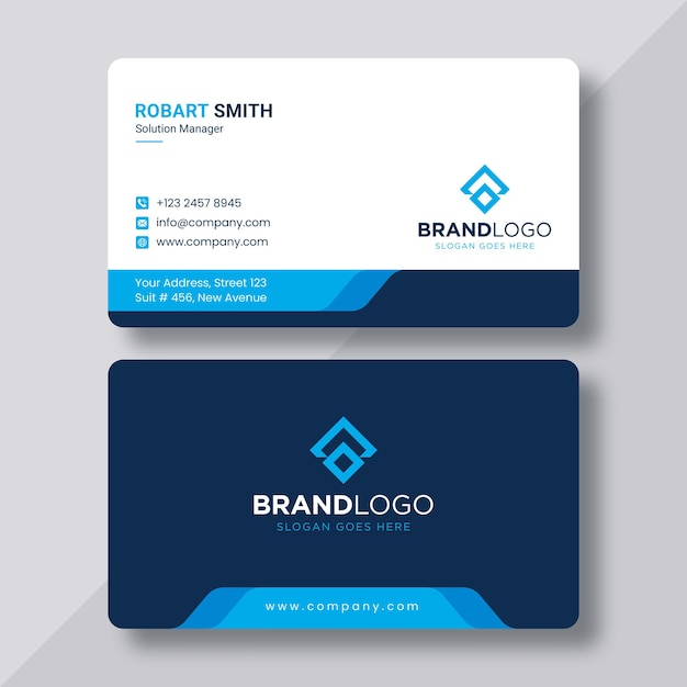 Vector abstract business card template